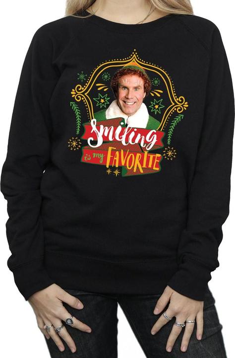 Actual product image Elf Womens/Ladies Buddy Smiling Sweatshirt (S)