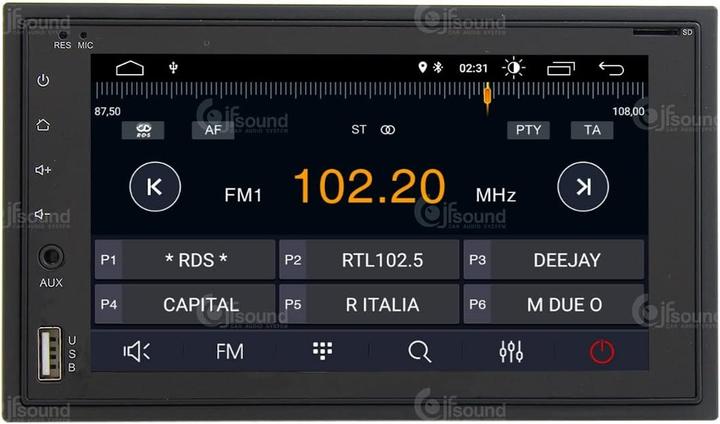 Immagine prodotto JFSound Universelles Android Autoradio mit GPS, Bluetooth, WiFi, USB, DAB+, Carplay und Android Auto