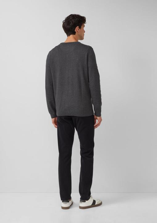 Produktbild s.Oliver Strickpullover Strickpullover mit Logo-Stickerei (3XL)