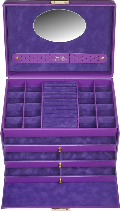 Produktbild Sacher 74.519.560505 - Schmuckkasten Karen colisimo violett Vollrindleder