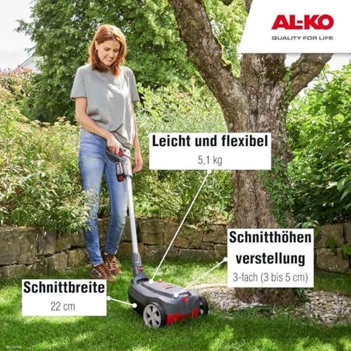 Image du produit AL-KO Tondeuse à gazon sans fil 18 V 22.4 Li Comfort Solo (Fonctionnement sur batterie)
