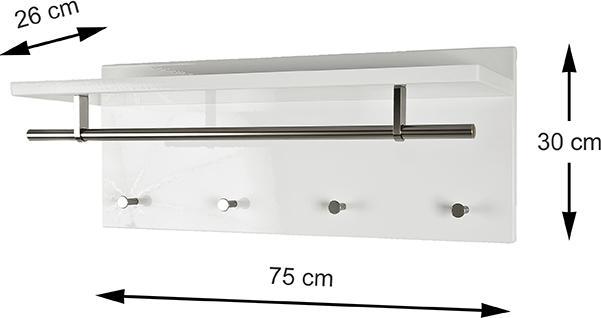 Actual product image HAKU Möbel Wall coat rack