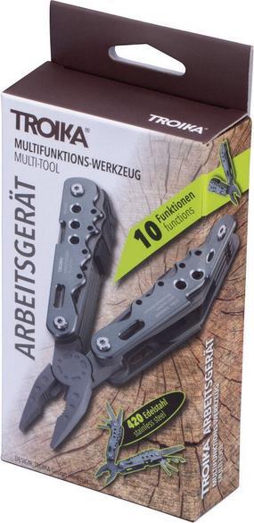 Actual product image Troika ARBEITSGERAT Outil avec 10 fonctions, anodisé, gris mat (10 Functions)