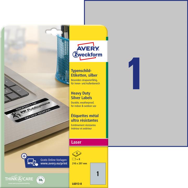 Actual product image Avery Nameplate labels