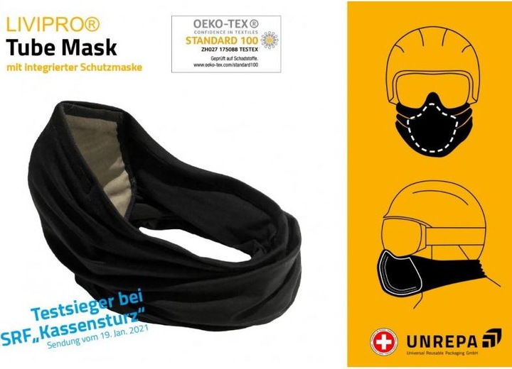 Image du produit Unrepa Tube Mask noir (taille S)