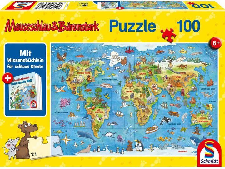 Immagine prodotto Schmidt Spiele Viaggio intorno al mondo con libretto (100 pezzi)