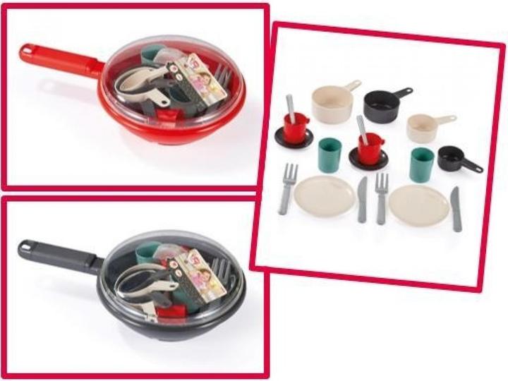 Ensemble de poêles Ecoiffier avec vaisselle