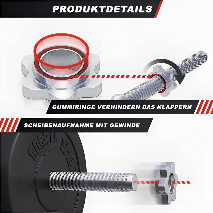 Immagine prodotto Gorilla Sports Hantelbank mit Ablage inkl. Hantelset 100kg