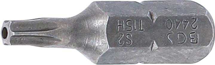 Immagine prodotto BGS Inserto attacco esagono esterno 6,3 mm (1/4") profilo a T (per Torx) con alesatura T15 (Profilo a T (per Torx) con foro: T10 - T15 - T20 - T25 - T30)