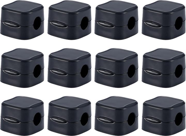 Actual product image Ideoon 12er-Set Kabelorganizer mit Magnetclip, schwarz