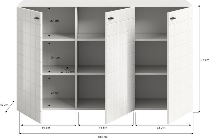 Produktbild Xonox Home Monte (138 x 37 x 86 cm)