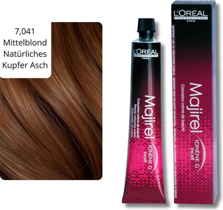 Actual product image L'Oréal Professionnel Majirel French Browns (7,041 Mid blonde Natural copper Ash)