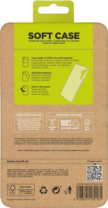 Produktbild Muvit Handyhülle for Change Galaxy S25 FE Durchsichtig (Samsung Galaxy S25 FE)