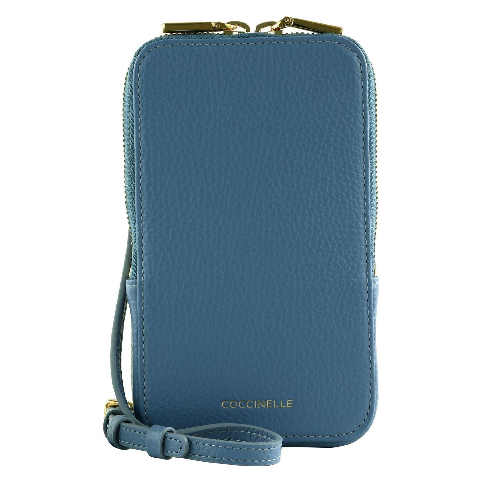 Coccinelle, Damen, Handtasche, Flor Hi-Tech Phone Bag, Blau