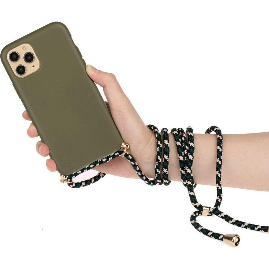 Thumbnail - Cover-Discount iPhone 15 Pro Max - Eco-Friendly Hülle mit Kette grün (Apple iPhone 15 Pro Max), Smartphone Hülle, Grün