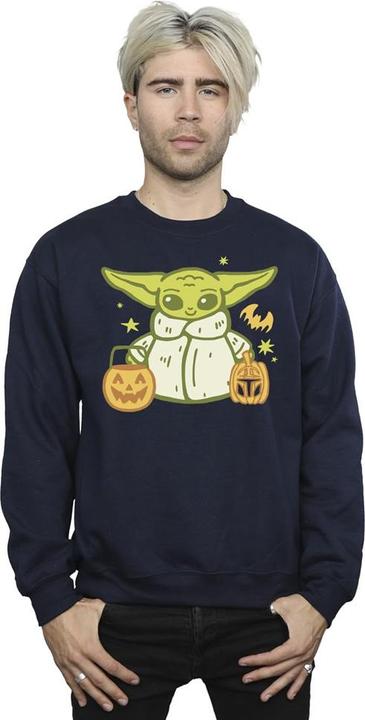 Actual product image Star Wars Mens Trick Or Treat Grogu Sweatshirt (M)