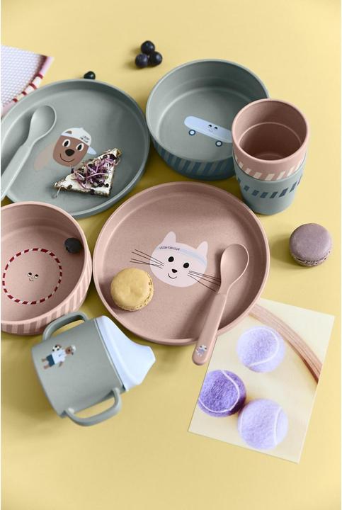 Produktbild Lässig Kinderlöffel Tiny Team Cat 4 Stück, Braun