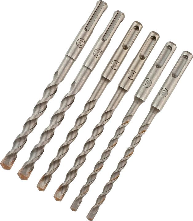 Actual product image DeWalt SDSPlus drill bit set 6 pcs. (10 mm, 6 mm, 8 mm)