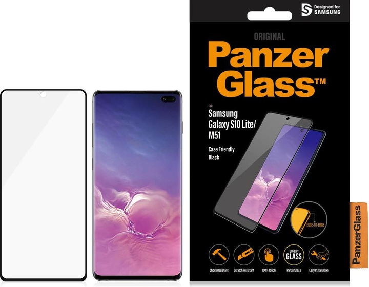 Produktbild PanzerGlass Edge to Edge (1 Stück, Samsung Galaxy S10 Lite, Samsung Galaxy M51)