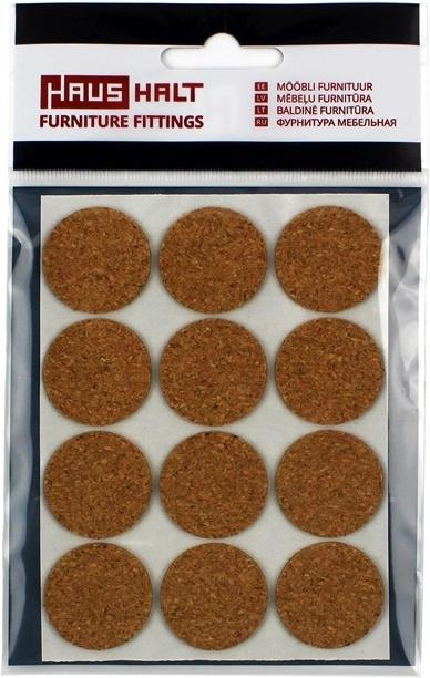 Productafbeelding Haushalt KURK MEUBELKUSSENS 12. D28 MM.HUISHOUDELIJK (Vilten glijders, 12 Stuk)