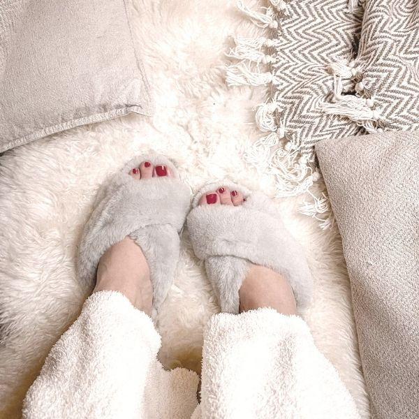 Immagine prodotto Prima Ballerina Pantofole Emma in pelle d'agnello color argento (41)