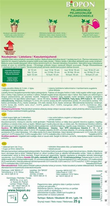 Actual product image Biopon Pelargonium Fertilizing Sticks