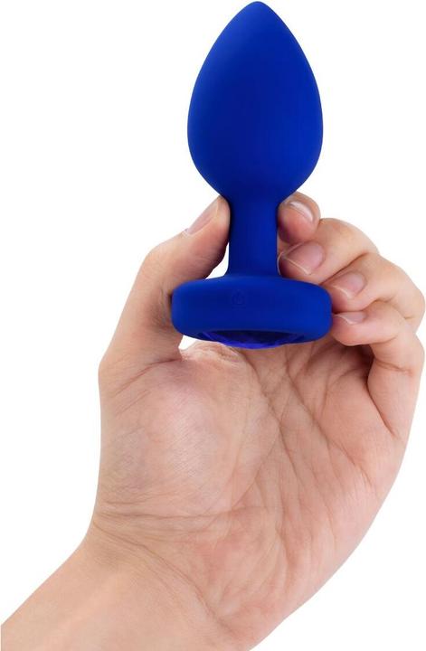 Actual product image B-Vibe Vibrating Jewel Plug L/XL Navy
