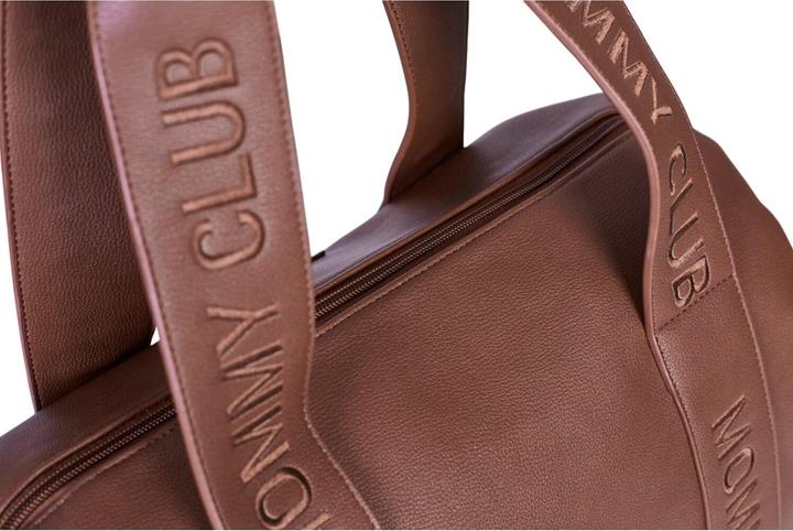 Actual product image Childhome Wickeltasche Mommy Club Signatur Leder dunkelbraun