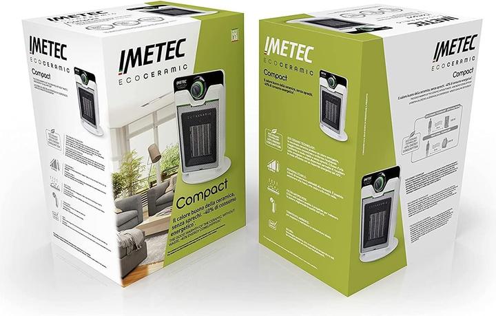 Actual product image Imetec Compact Indoor Black, White 2000 W Electric room heater with fan (2000 W)
