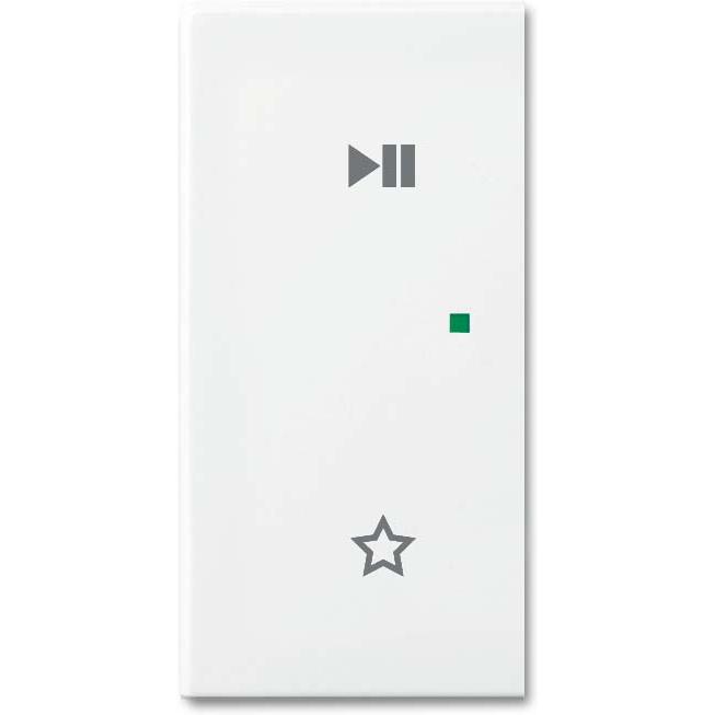 Busch-Jaeger, Zubehör Schalterprogramm, 6237-21-914 Wippe/L 2-fach,Play/Pause 2CKA006220A0753