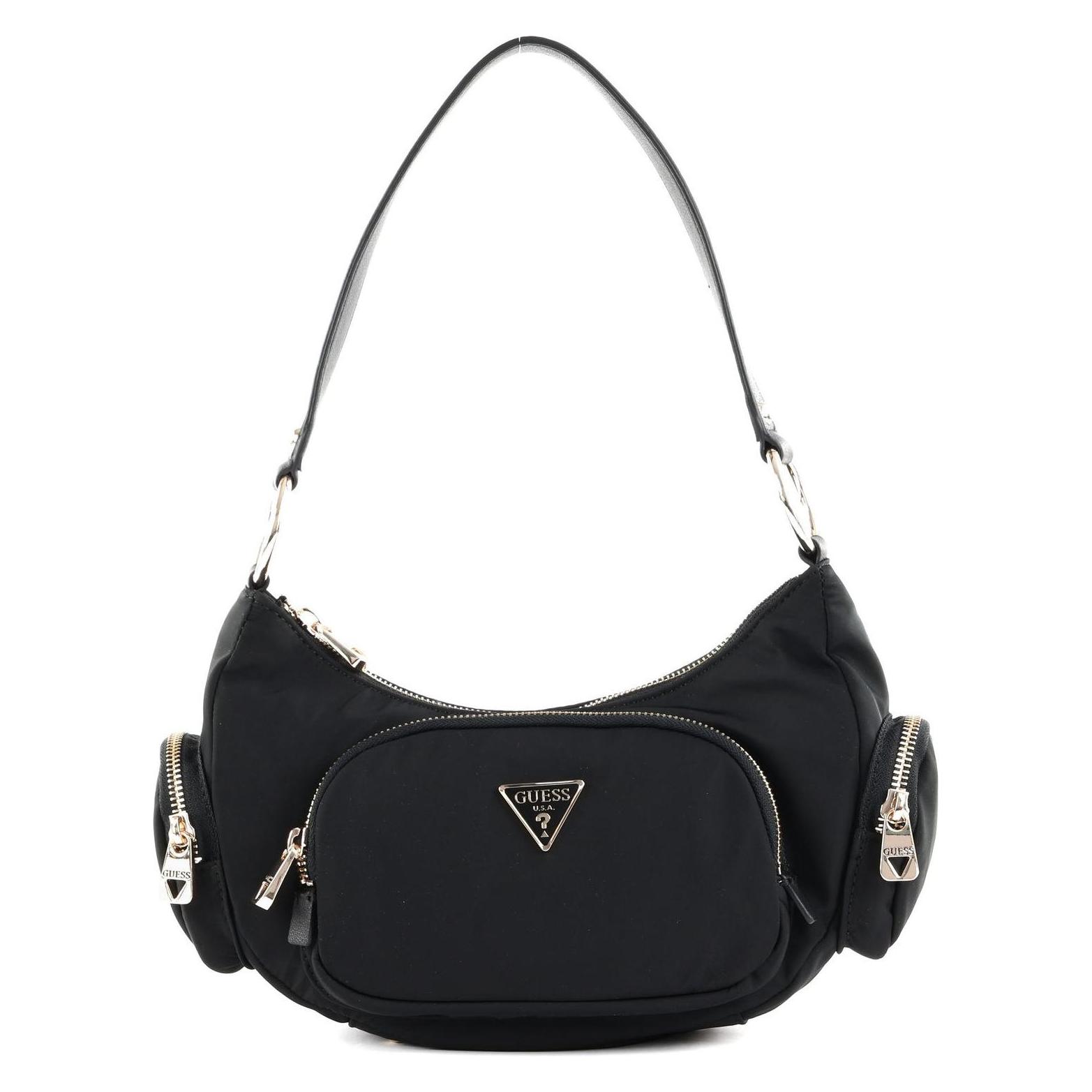 Guess, Unisex, Handtasche, Borsa A Spalla Eco Gemma, Schwarz