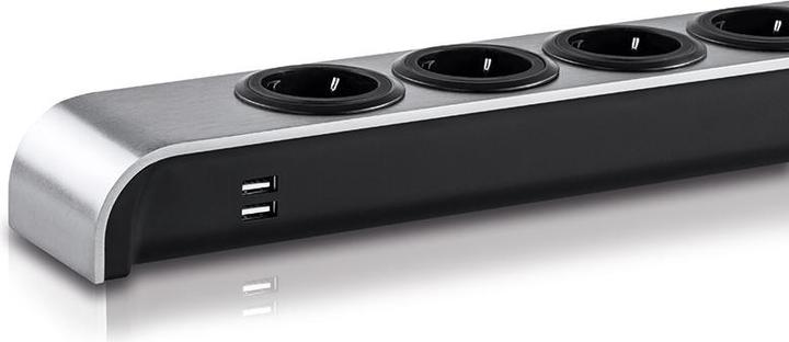 Produktbild Oehlbach Listwa zasilająca 6 gniazd 2x USB (6x, 1.50 m)