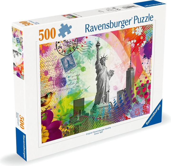 Productafbeelding Ravensburger Postkaart van New York (500 onderdelen)