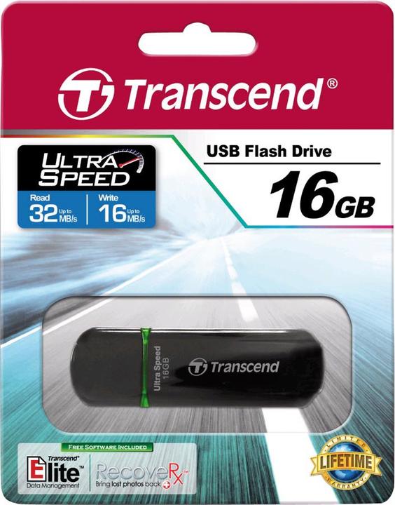 Image du produit Transcend JetFlash 600 (16 Go, USB-A)