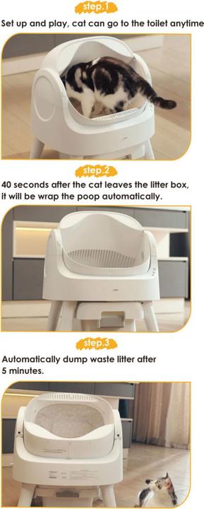 Immagine prodotto Esmée Selbstreinigende Katzentoilette (Lettiera autopulente, Lettiera per gatti aperta)