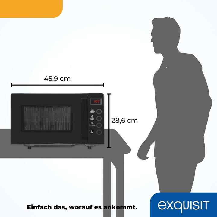 Actual product image Exquisit MW7020-F-030DI, black (20 l)
