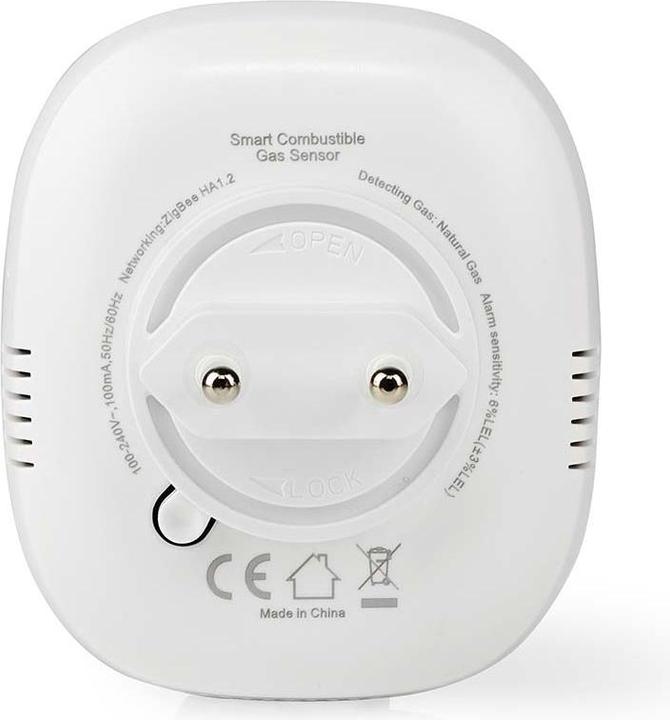 Image du produit Nedis SmartLife Gas Detector | Zigbee 3.0 | Alimentation secteur | Durée de vie du capteur : 5 ans | EN