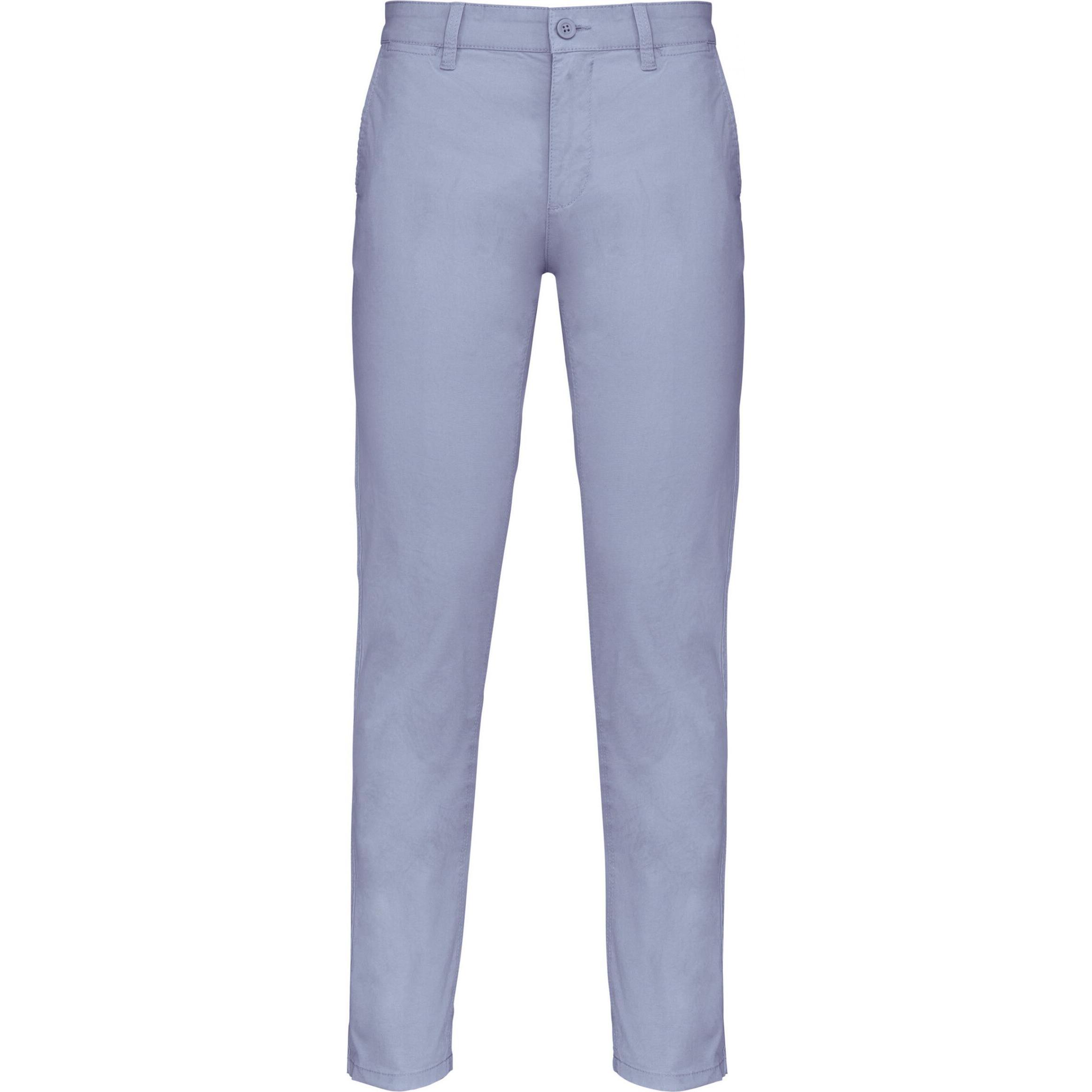 Kariban, Herren, Hosen, Chinohose, Blau, (46)