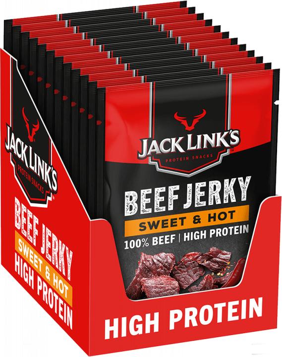 Image du produit Jack Link's Snacks à la viande Beef Jerky Sweet & Hot 12 x 60 g (720 g)