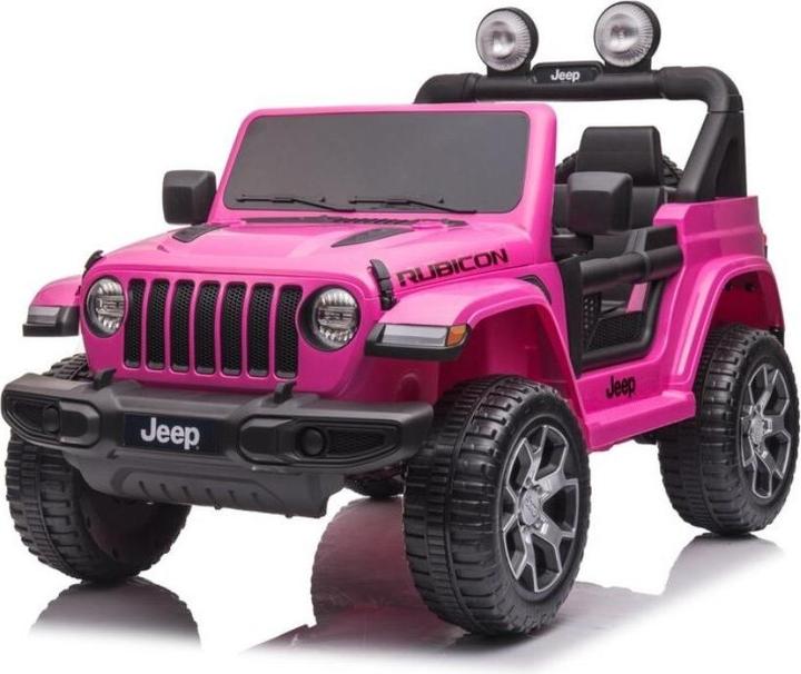 Baby Mix Jeep Wrangler Rubicon elektrisches Spielzeugauto für Kinder rosa