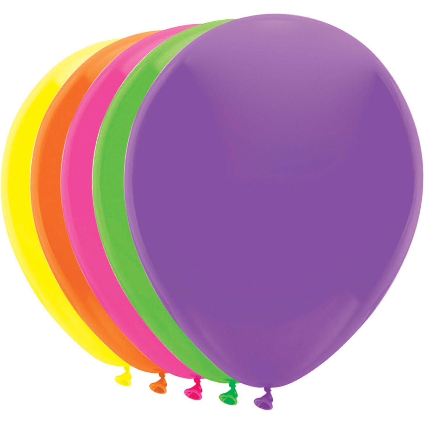 Haza Witbaard Neonballons, 10 Stück
