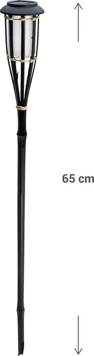 Actual product image ProGarden Solar garden torch made from bamboo