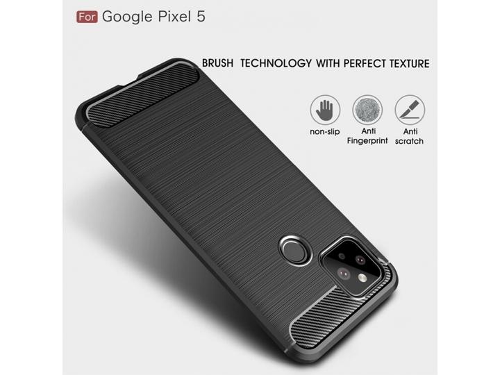 Immagine prodotto Screenguard Google Pixel 5 Cover Carbon Brushed Soft TPU (Google Pixel 5)