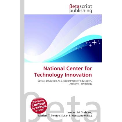 National Center for Technology Innovation, Fachbücher von Lambert M. Surhone, Miriam T. Timpledon, Susan F. Marseken