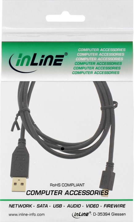 Produktbild InLine Micro-USB 2.0 (3 m, USB 2.0)