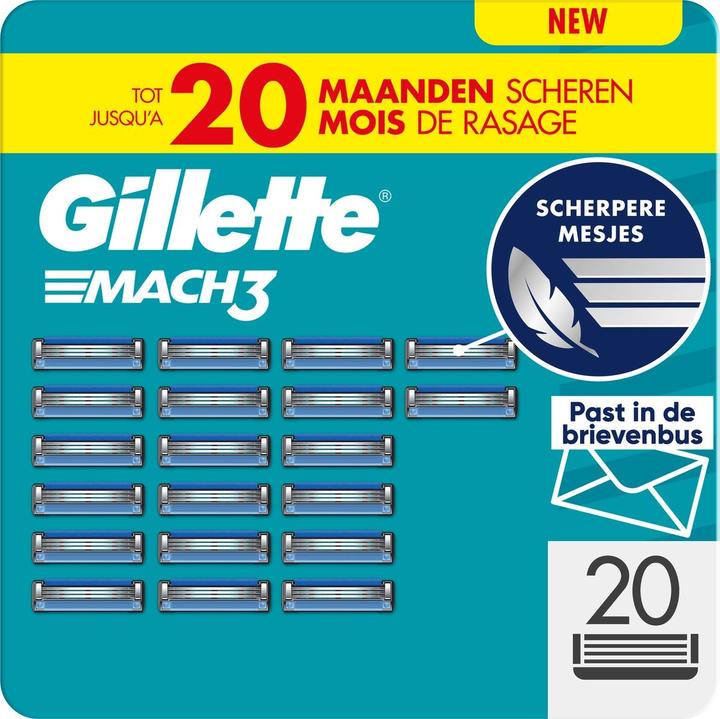 Produktbild Gillette Mach3 Systemklingen 20er Ersatzklingen (20 x)