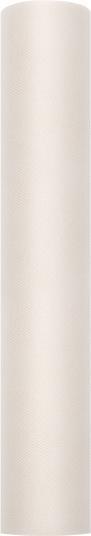 Produktbild Partydeco Tulle Plain, cream, 0.3 x 9m (1 pc. / 9 lm)