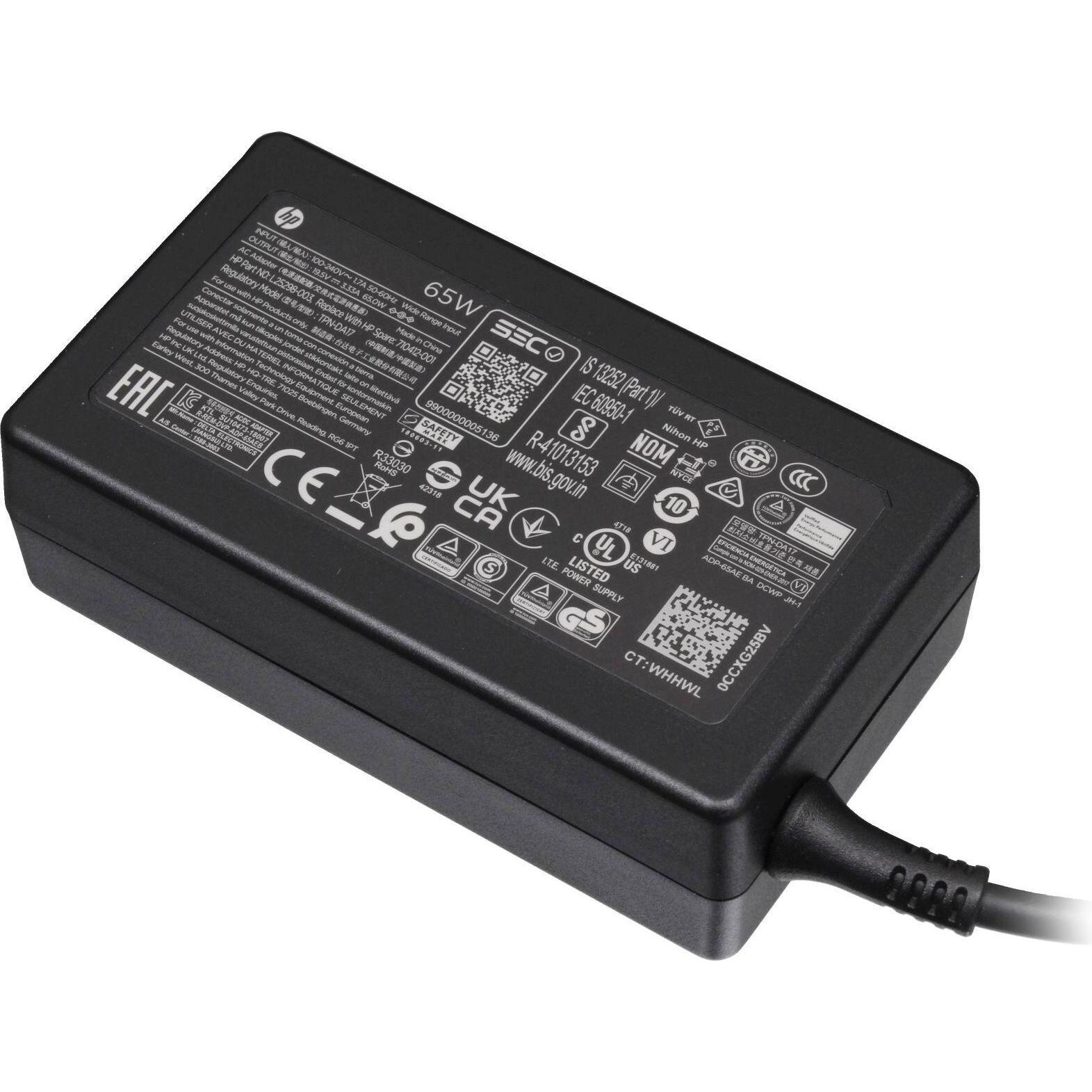 HP 753559-002 (65 W), Notebook Netzteil, Schwarz