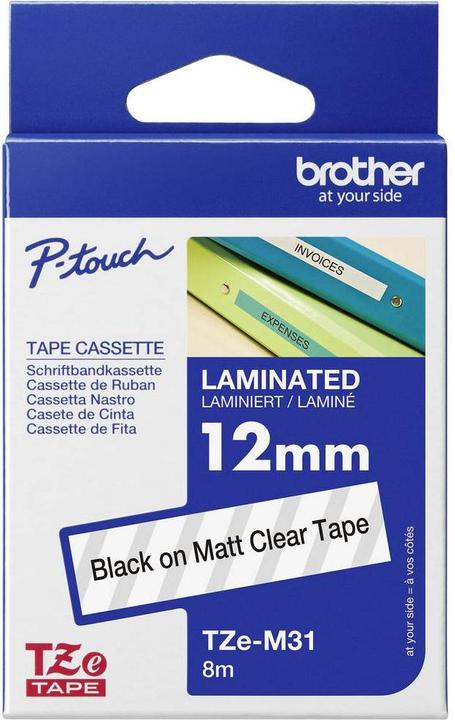 Productafbeelding Brother TZe-M31 (1.20 cm, Zwart)