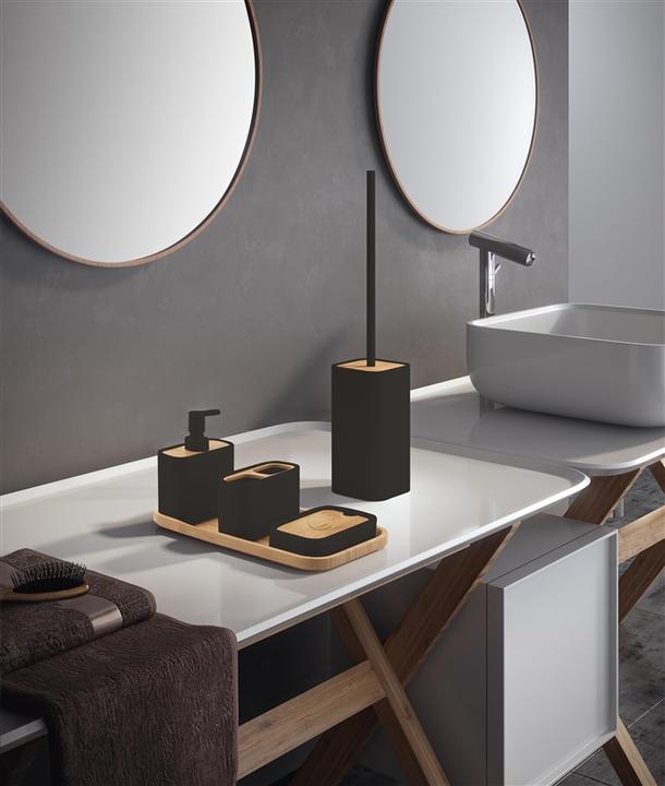 Produktbild Gedy Ninfea Toilet Brush Holder Matt Black